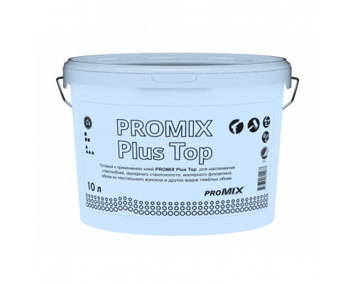 Клей PROMIX Plus Top для стеклохолста, стеклообоев, малярного фл